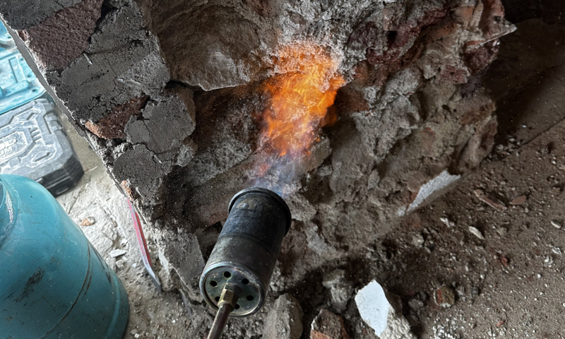 Výměna trámů napadených dřevomorkou