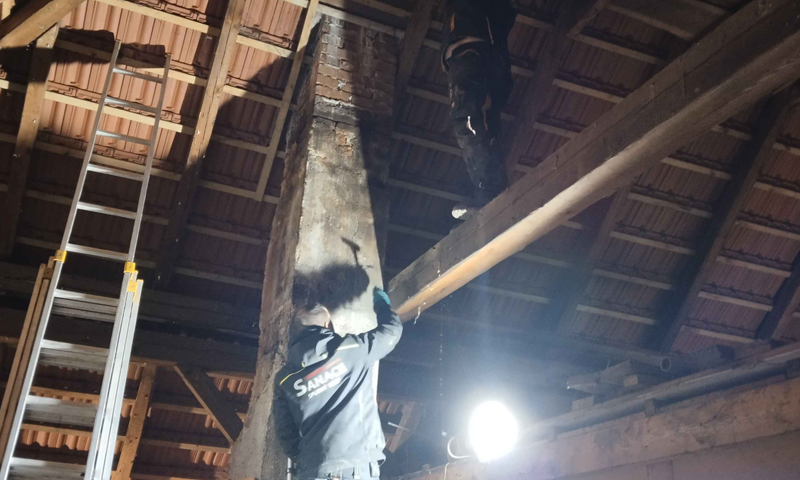 Likvidace dřevokazných škůdců v hospodářské budově
