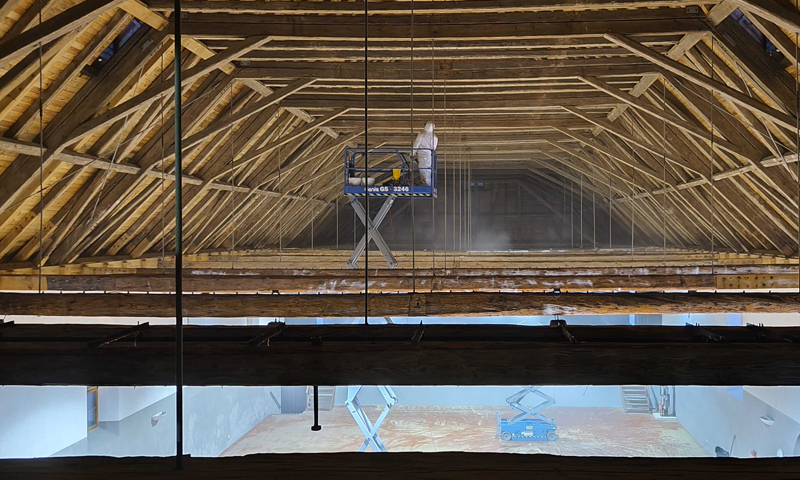 Hloubková impregnace dřeva na zámku