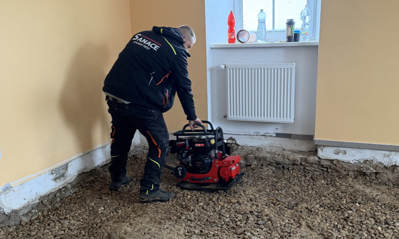 Skladba odvětrávané podlahy systémem Iglú