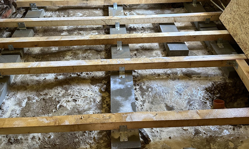 Hloubková sanace podlahy po dřevomorce