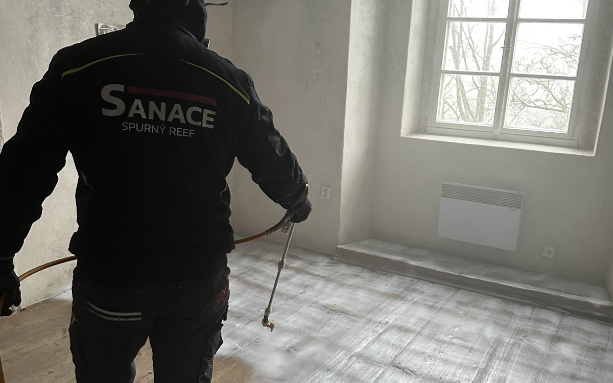 Sanace napadeného dřeva