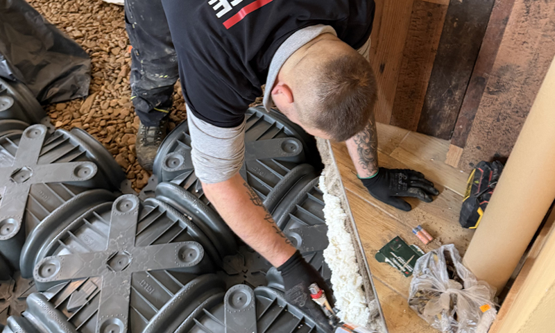 Příprava pro betonáž